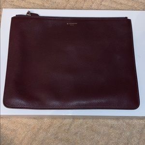 Givenchy burgandy pouch